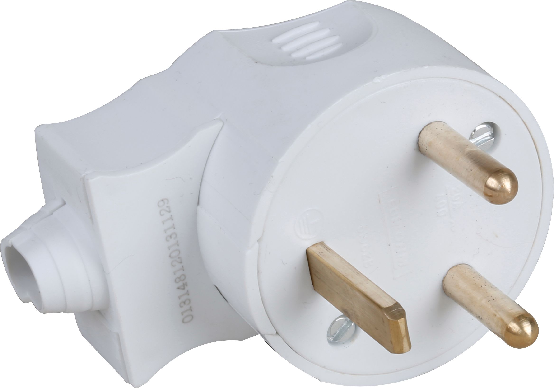 Eur Ohm - 20A male coudée 2P+T grise