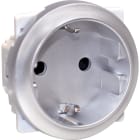 Eur Ohm - COMETE Prise 2P+T Schuko SILVER