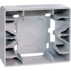 Eur Ohm - COMETE Cadre saillie 1 poste type B SILVER