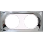 Eur Ohm - COMETE Plaque 2 postes MIRROR