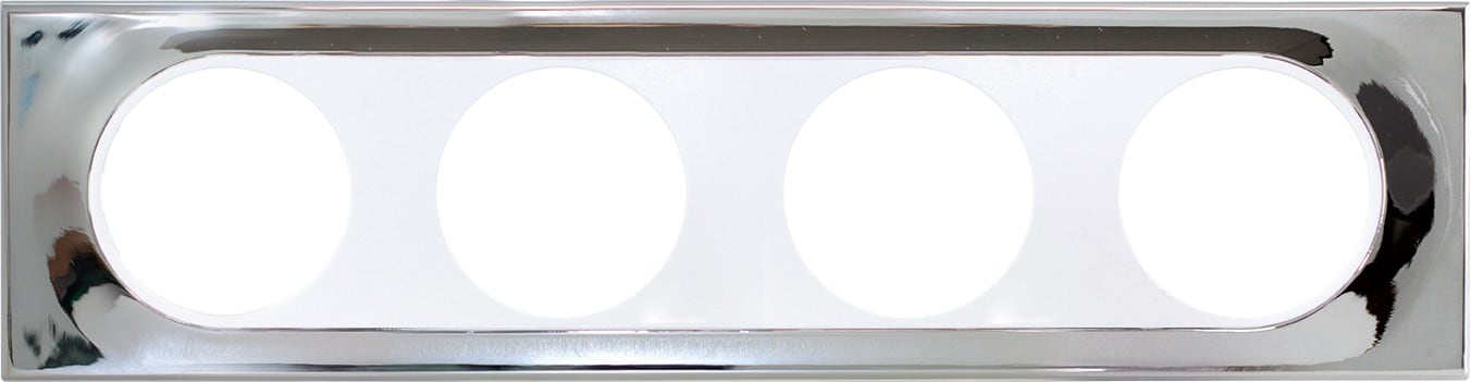 Eur Ohm - COMETE Plaque 4 postes MIRROR