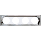 Eur Ohm - COMETE Plaque 4 postes MIRROR