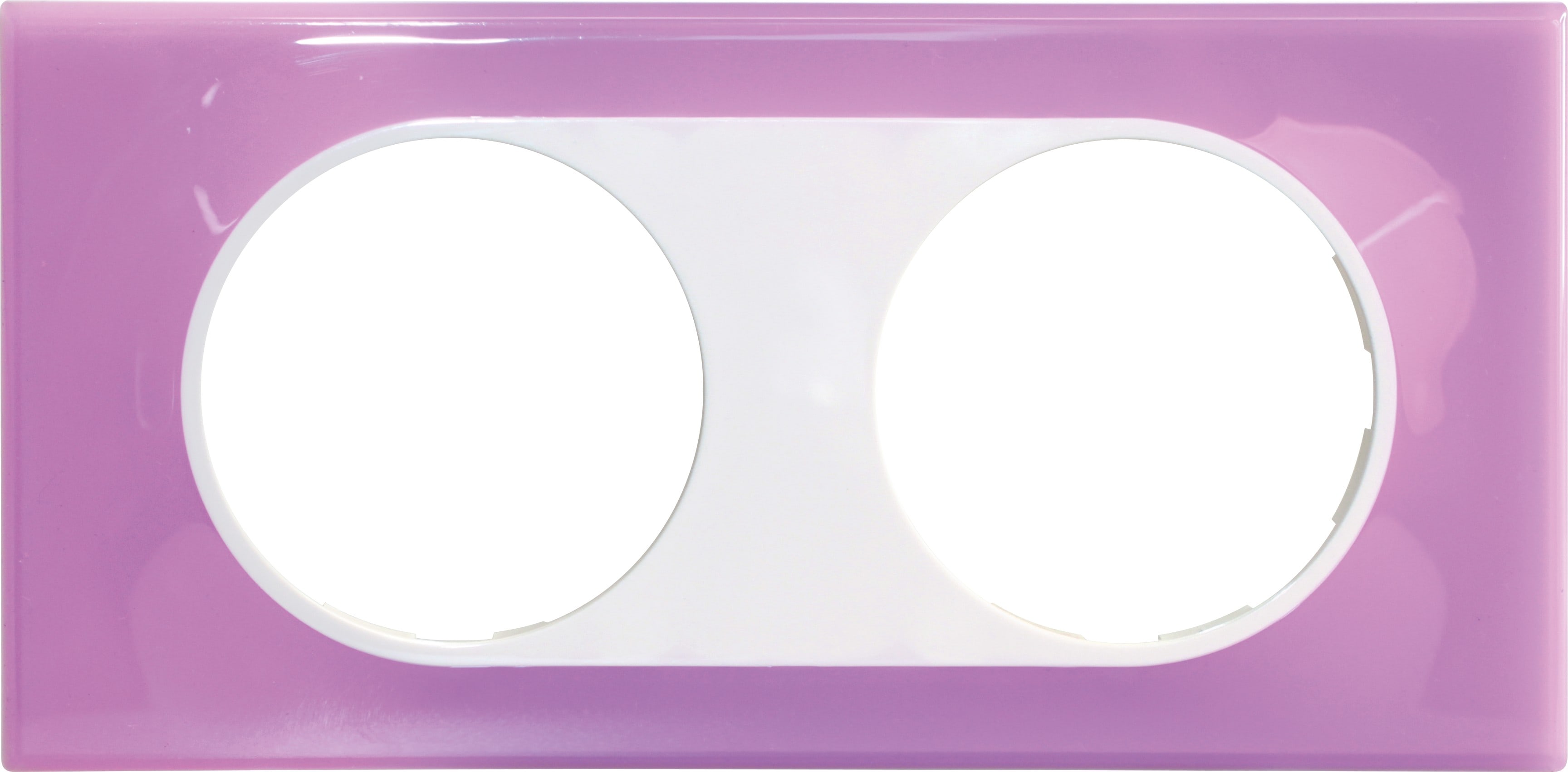 Eur Ohm - COMETE Plaque 2 postes JULIA