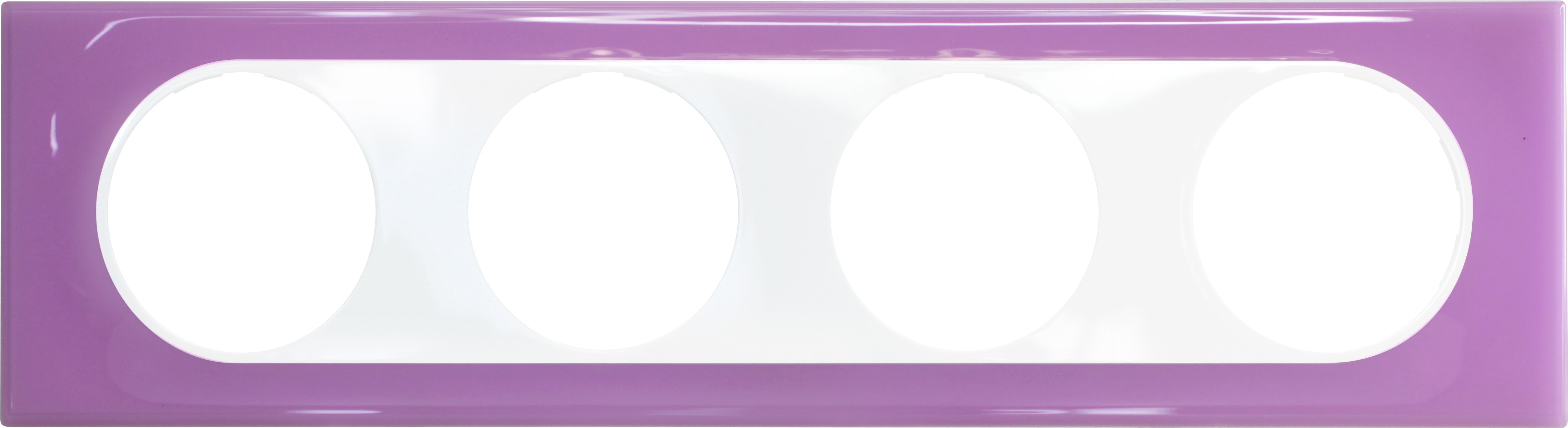 Eur Ohm - COMETE Plaque 4 postes JULIA