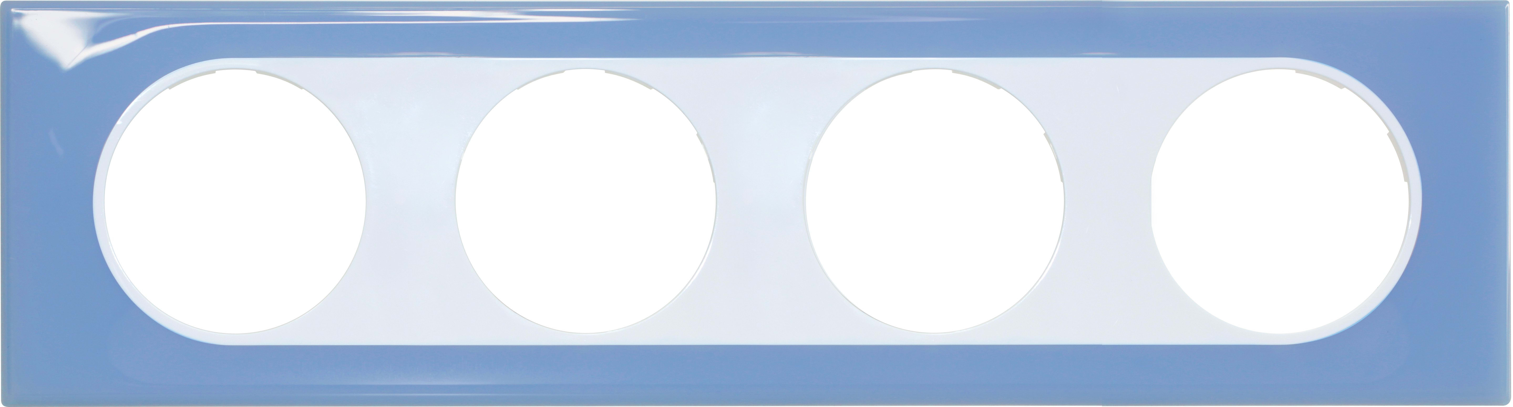 Eur Ohm - COMETE Plaque 4 postes HEAVEN