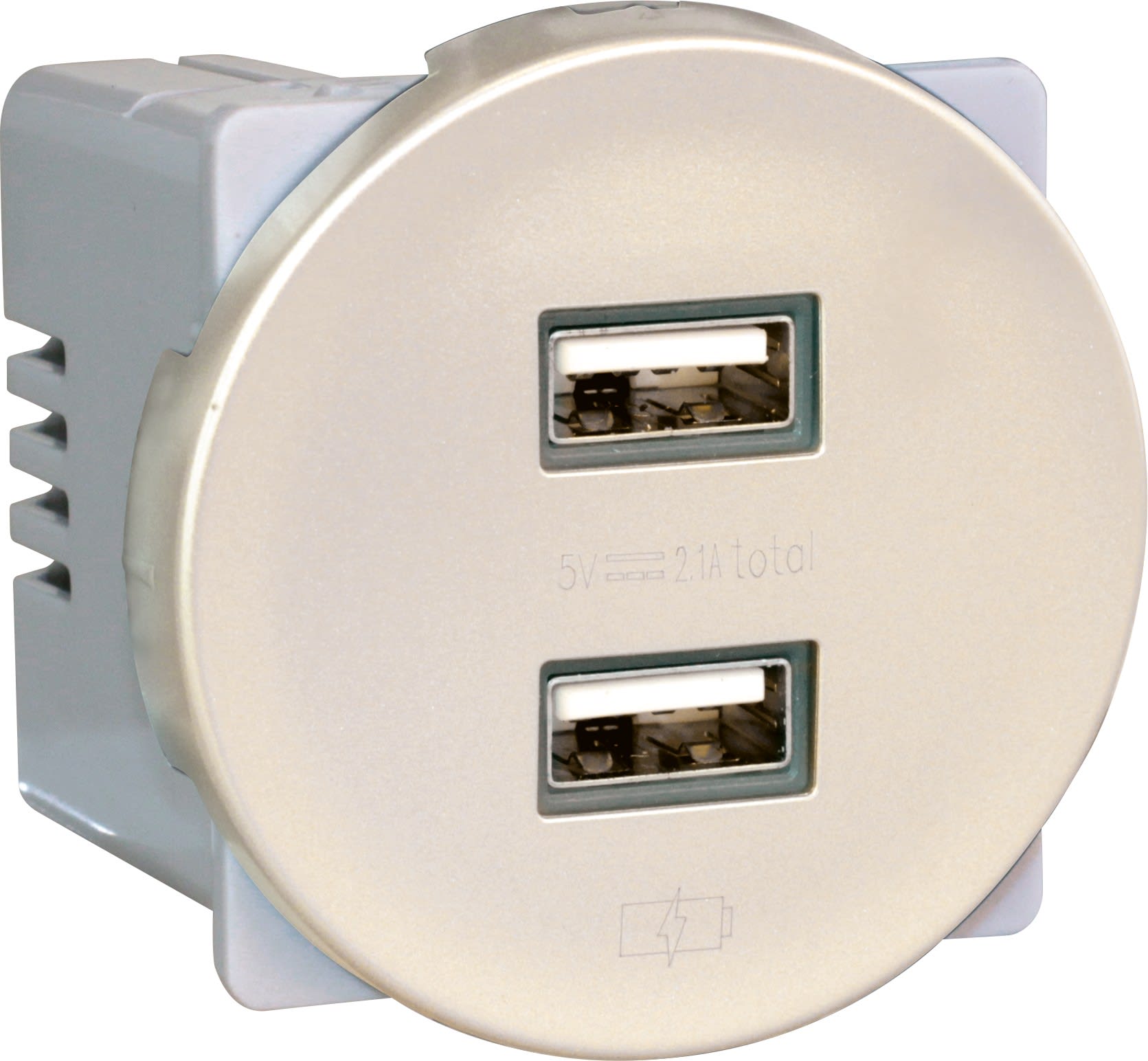 Eur Ohm - COMETE Dble USB A TITANE