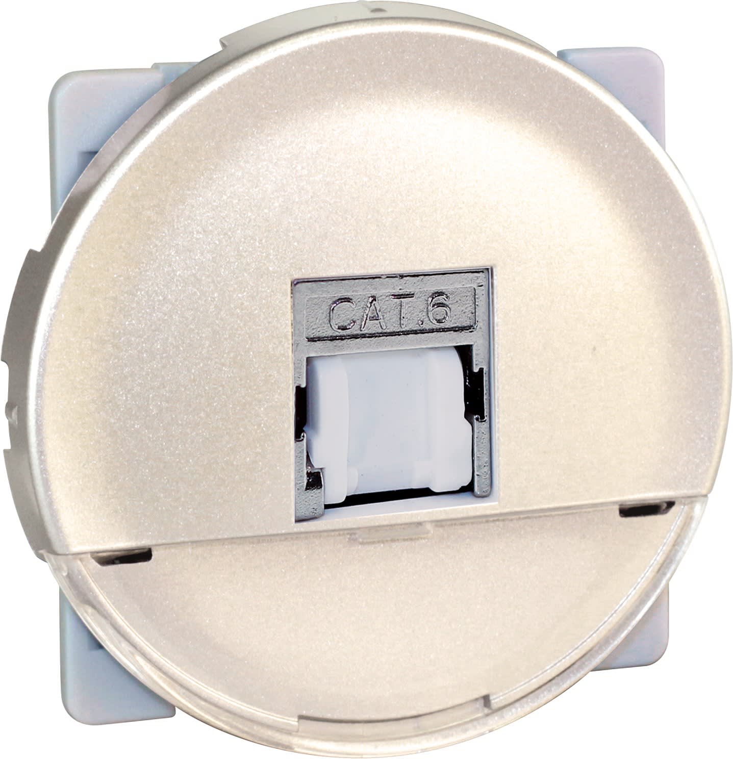 Eur Ohm - COMETE Prise RJ45 Multimédia STP Cat.6A Grade 3 TITANE