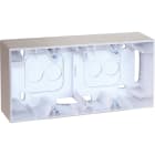 Eur Ohm - COMETE Cadre saillie 2 postes type A TITANE