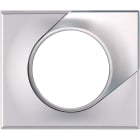 Eur Ohm - COMETE Plaque 1 poste SILVER