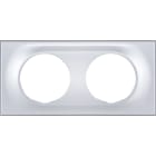 Eur Ohm - COMETE Plaque 2 postes SILVER