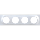 Eur Ohm - COMETE Plaque 4 postes SILVER