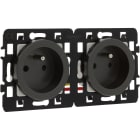 Eur Ohm - COMETE Prise Double 2P+T Pré-câblée VULCAIN