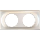 Eur Ohm - COMETE Plaque 2 postes TITANE