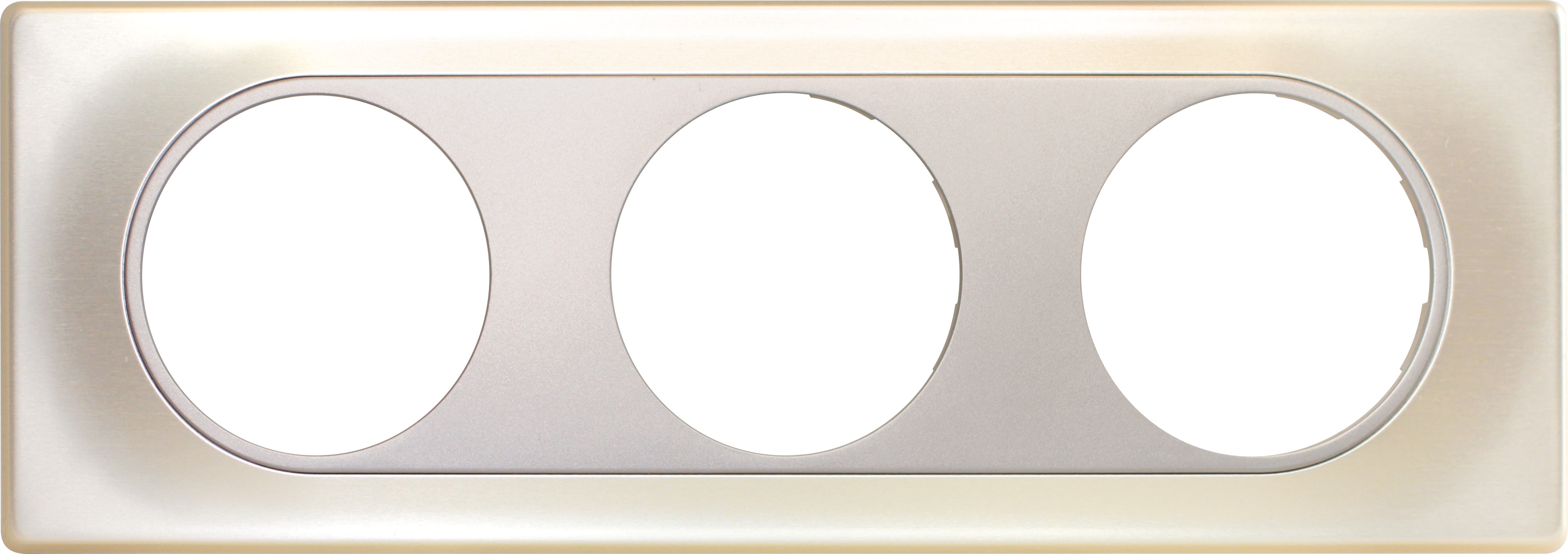 Eur Ohm - COMETE Plaque 3 positionstes TITANE