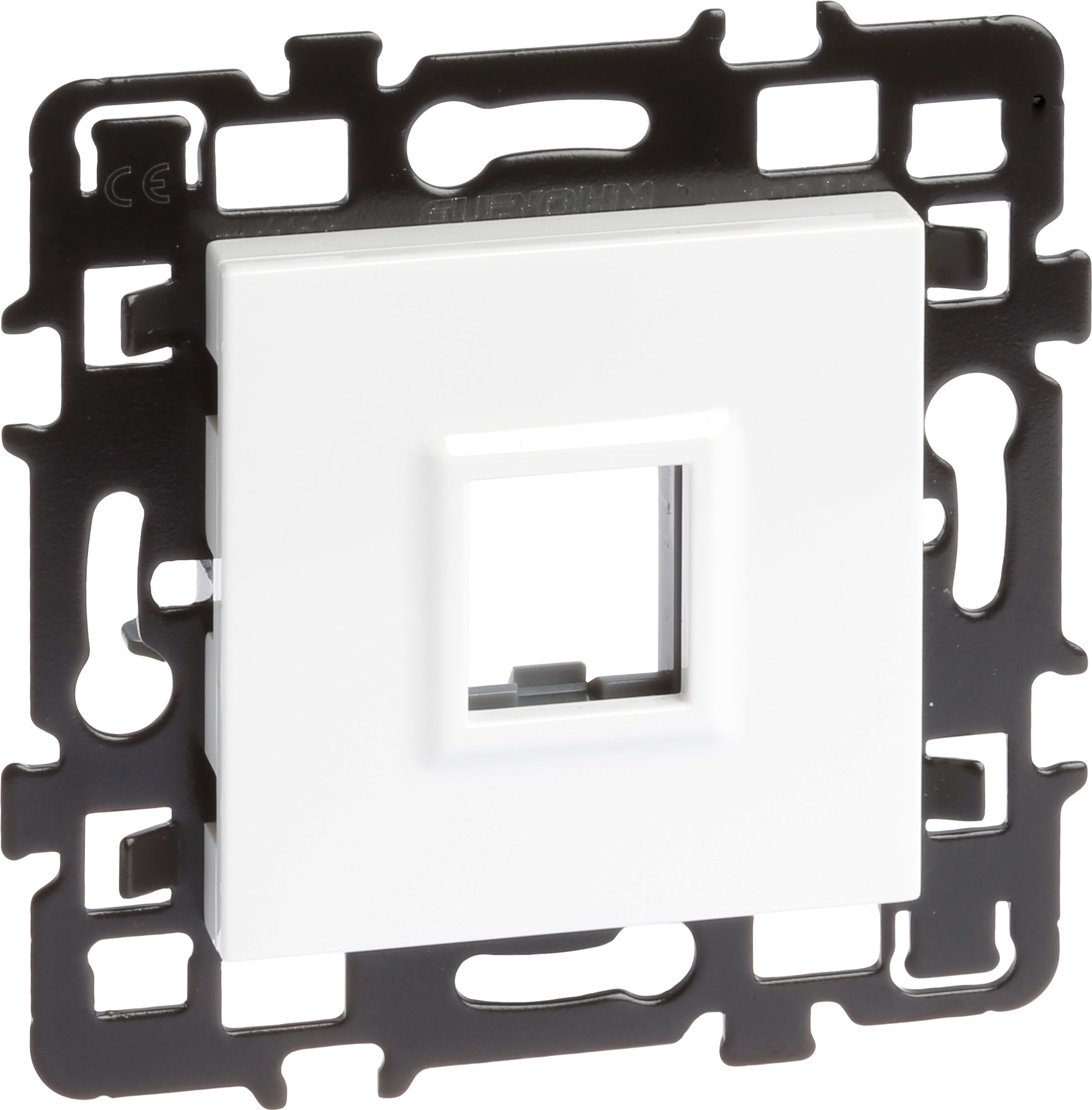 Eur Ohm - Cadre support RJ45 ( sans noyau)