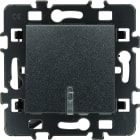 Eur Ohm - BP lumineux (voyant rouge) anthracite