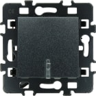 Eur Ohm - BP lumineux (voyant rouge) anthracite