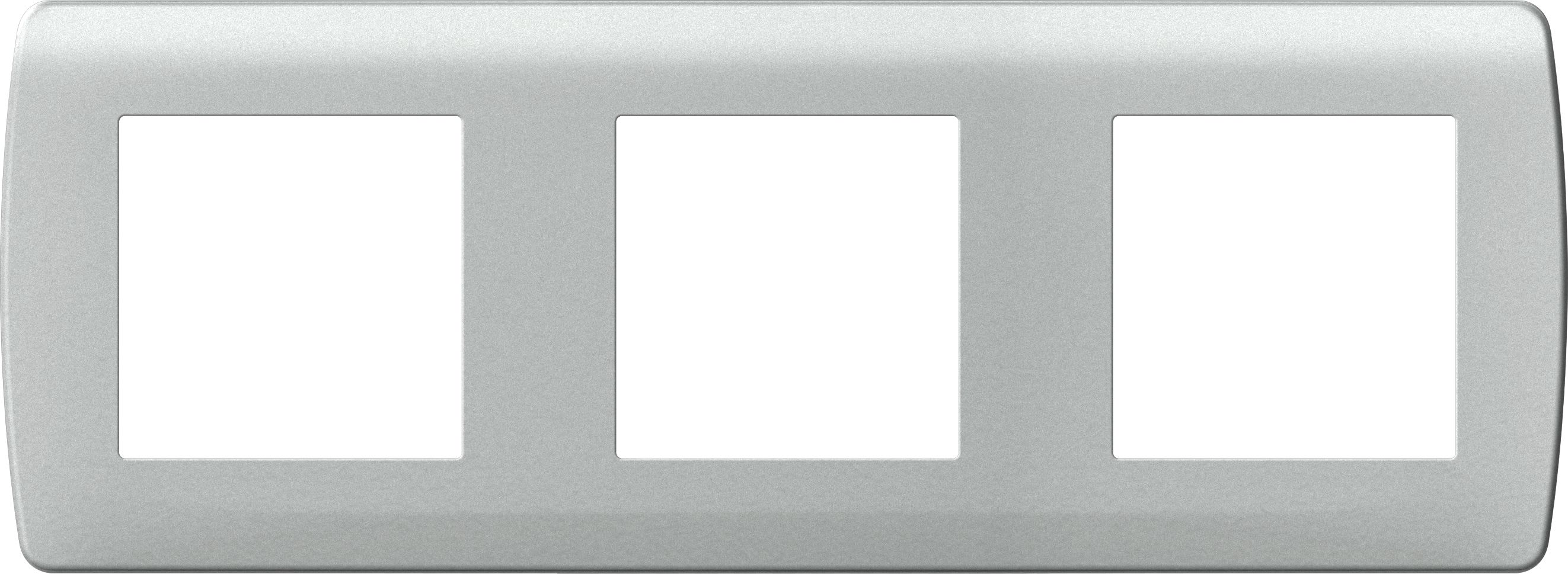 Eur Ohm - Plaque Alu 3p. ent71mm ESPRIT