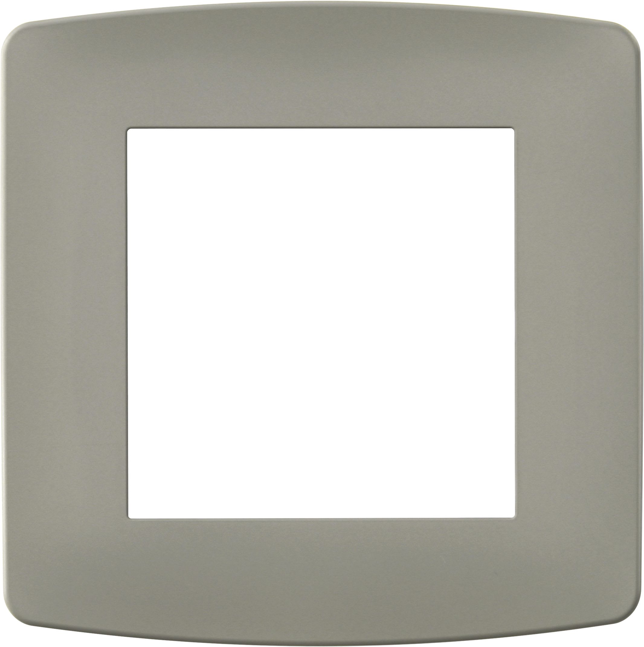 Eur Ohm - Plaque taupe 1 poste