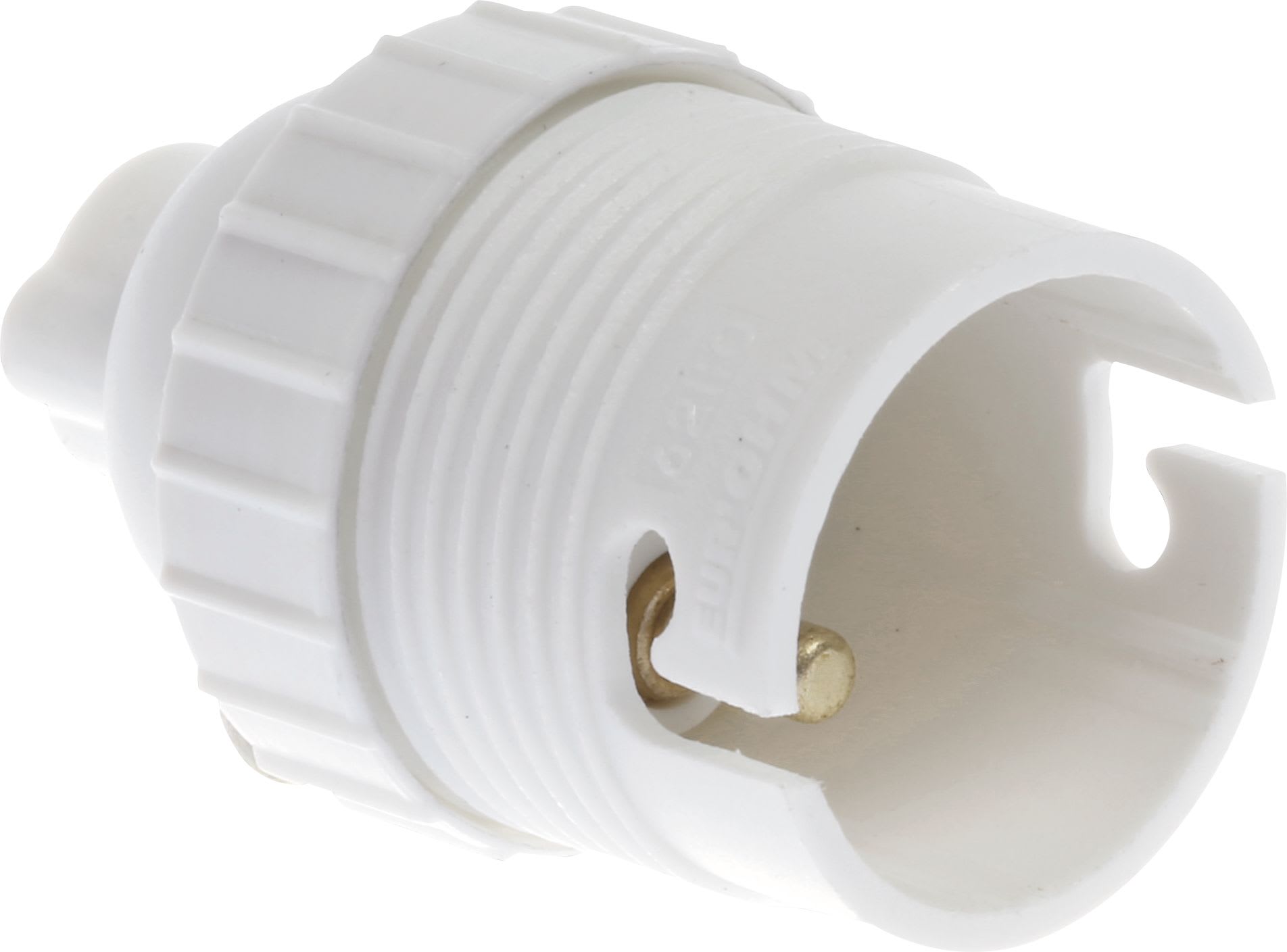 Eur Ohm - Douille B22 sple bague blanche