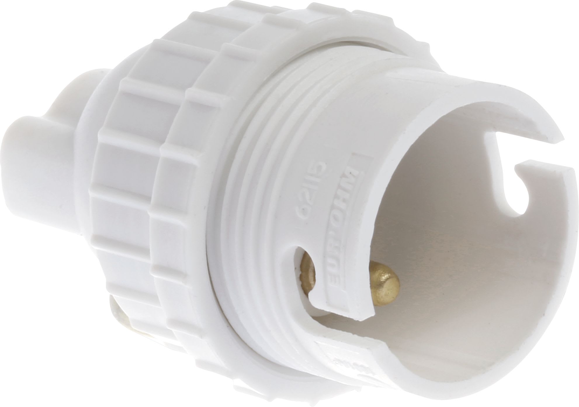 Eur Ohm - Douille B22 dble bague blanche