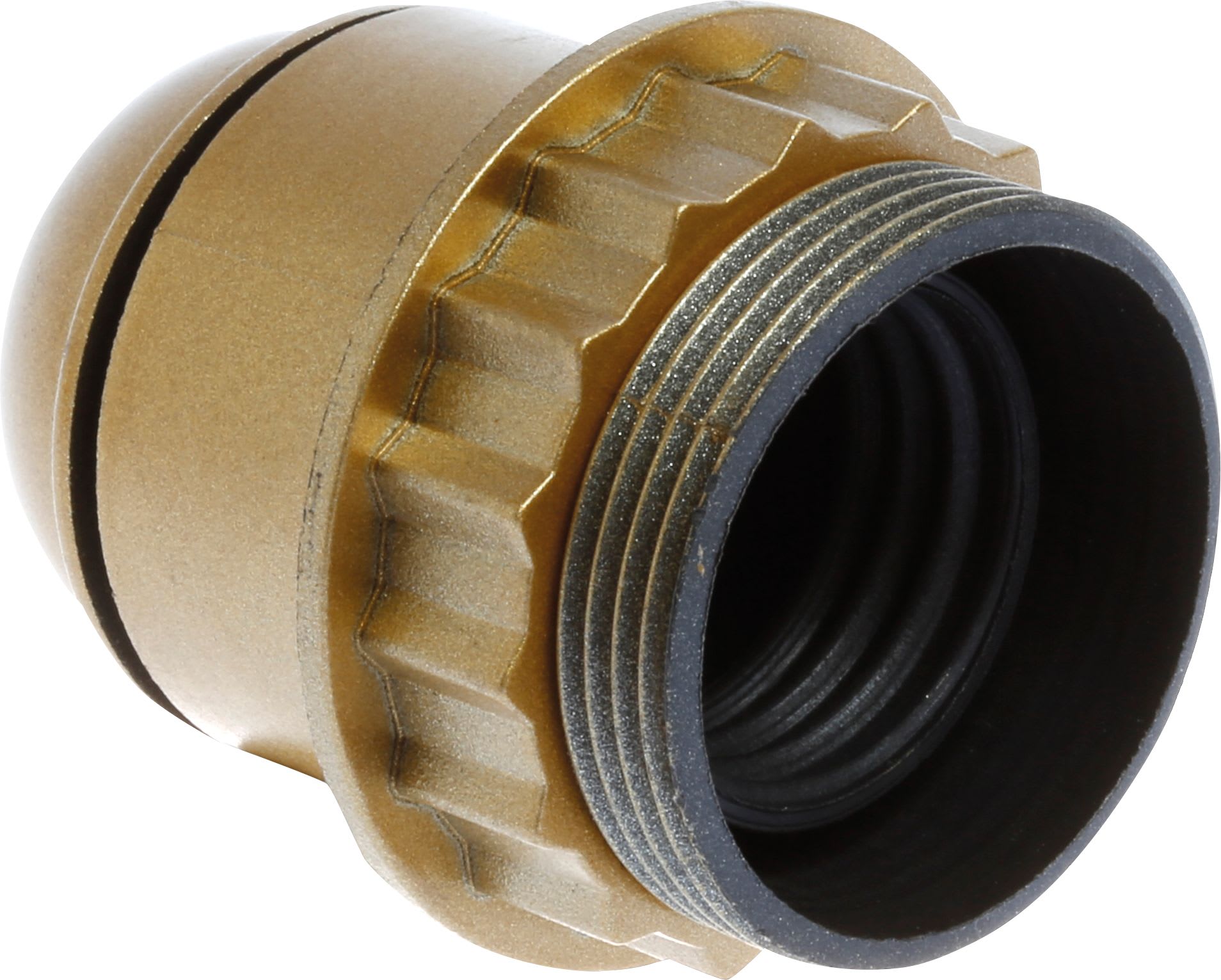 Eur Ohm - Douille E 27 double bague or