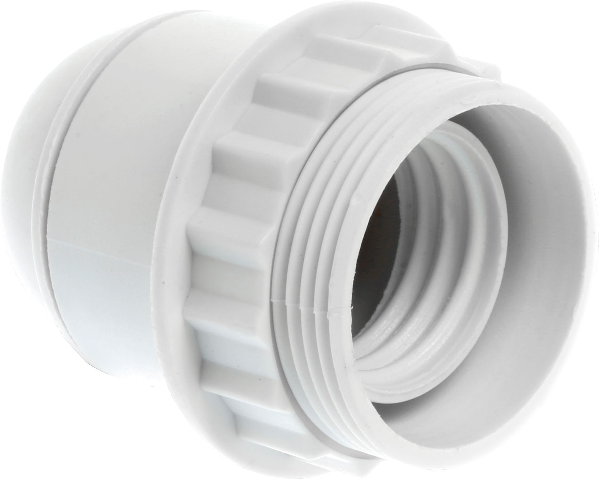 Eur Ohm - Douille E14 dble bague blanche