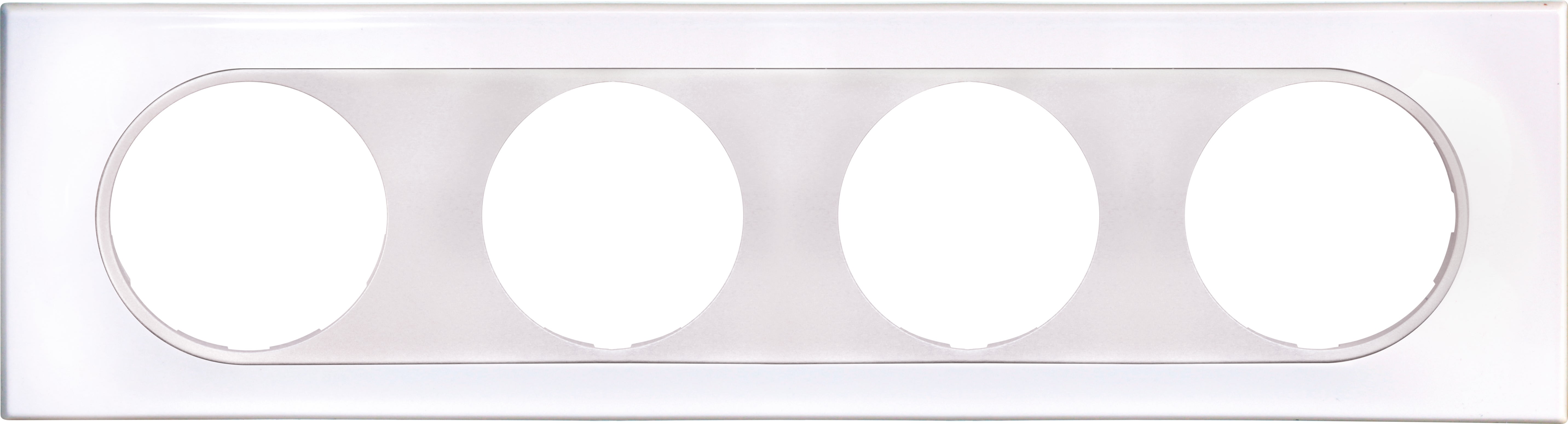 Eur Ohm - COMETE Plaque 4 postes ALLURE