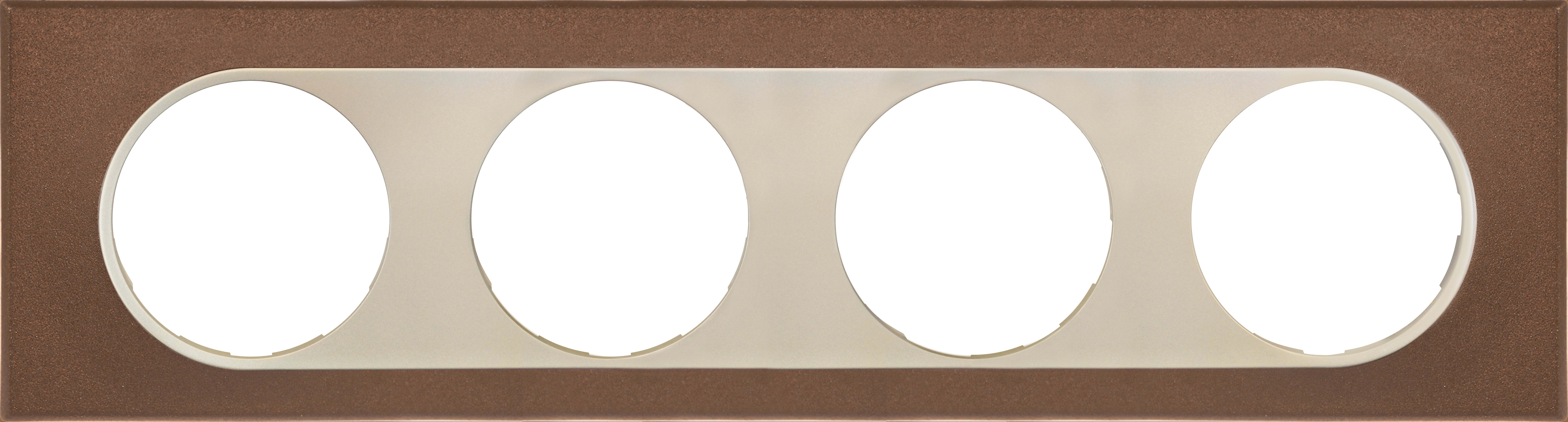 Eur Ohm - COMETE Plaque 4 postes FUTURE