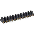 Eur Ohm - Barrette laiton noire 16 mm²