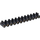 Eur Ohm - Barrette laiton noire 25 mm² (étiquette unitaire)