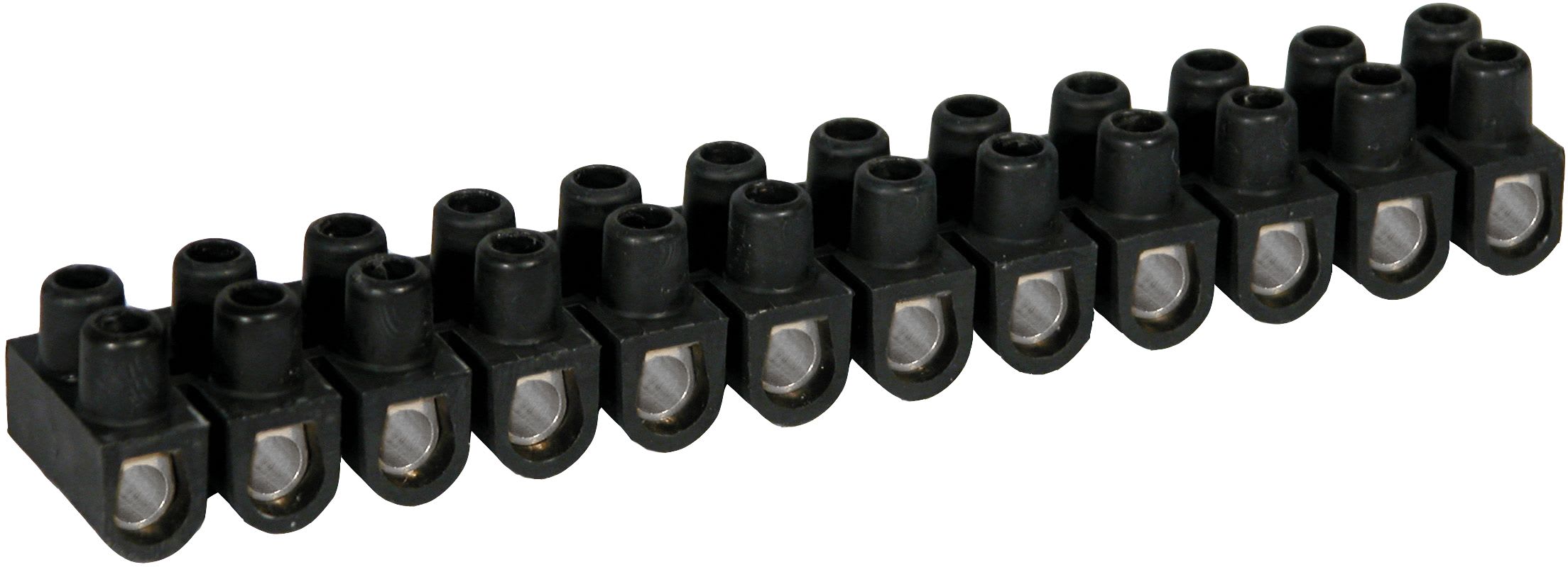 Eur Ohm - Barrettes acier noire 6 mm²