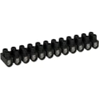 Eur Ohm - Barrette acier noire 16 mm²