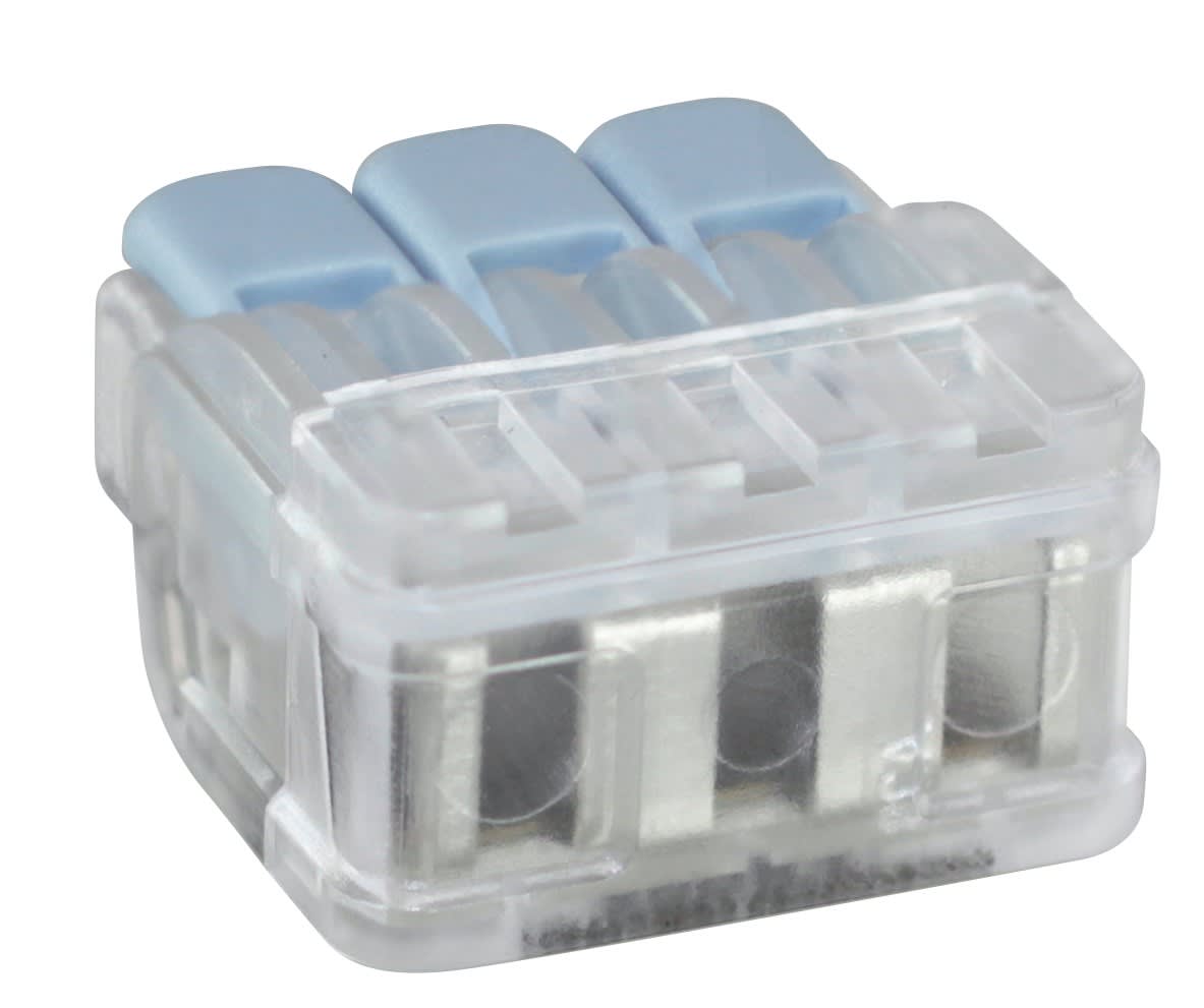 Eur Ohm - Borne à levier 3P 0,35 à 6mm²