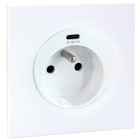 Eur Ohm - SQUARE PC 2P+T+USBC gr.cplet BLC