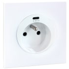 Eur Ohm - SQUARE PC 2P+T+USBC gr.cplet BLC