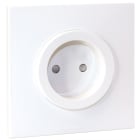 Eur Ohm - SQUARE - PC 2P + plaque + griffes - BLC