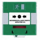 Acie Automatisme - Déclencheur manuel vert, 3 contacts avec capot et leds