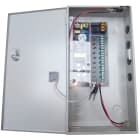 Acie Automatisme - coffret alimentation fusiblé /réarmable cctv 9 sorties ,12v 8a,360*195*75mm.
