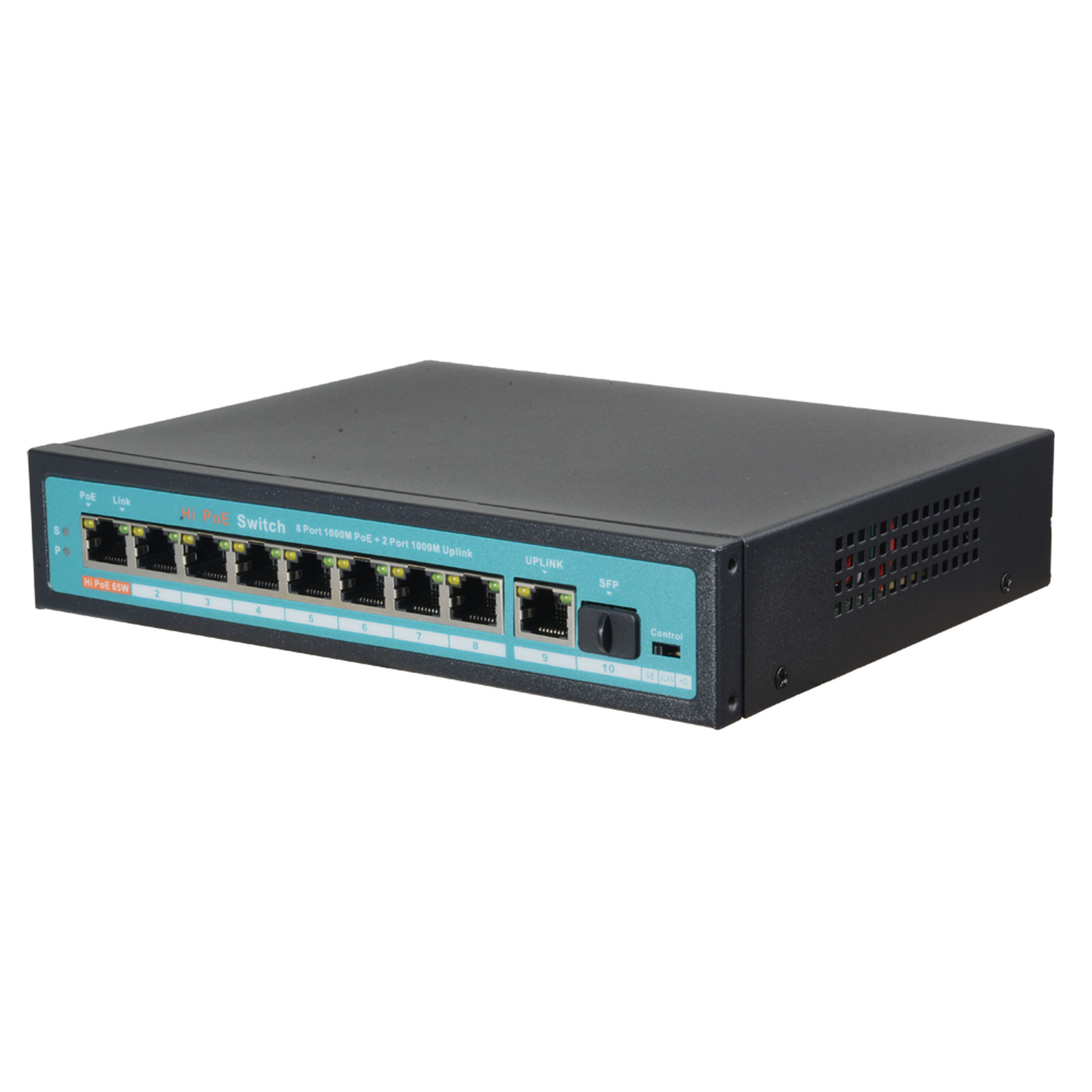 Acie Automatisme - Switch 8 ports poe + 1 uplink + 1 sfp giga