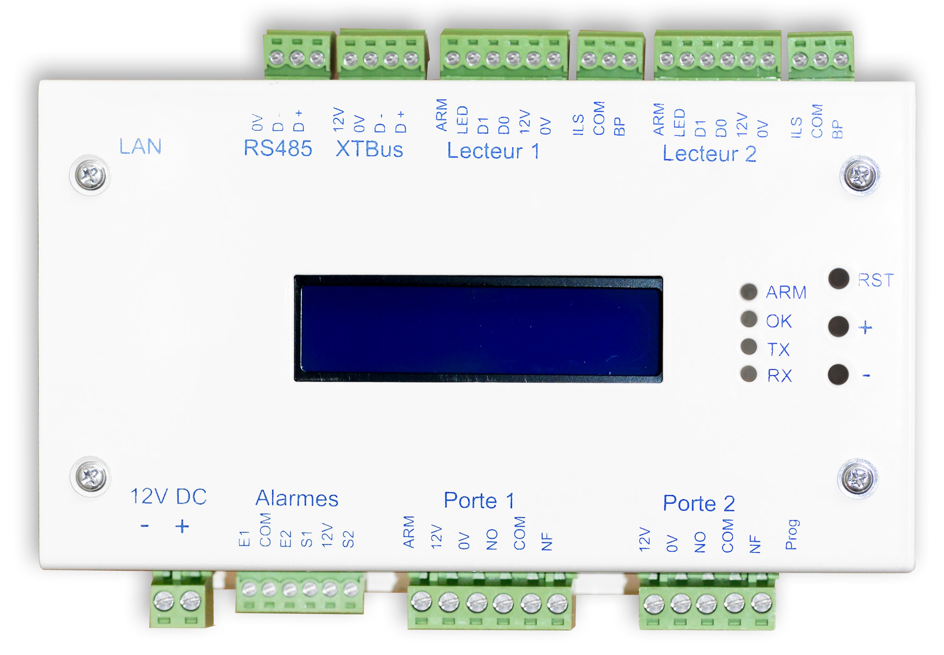 Acie Automatisme - Contrôleur pour 2 lecteurs - montage sur rail DIN (rail non fourni) - RS485 + TC
