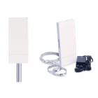 Acie Automatisme - kit émetteur récepteur internet/ethernet 2km à vue 8 canaux 5,8 ghz bi-direc