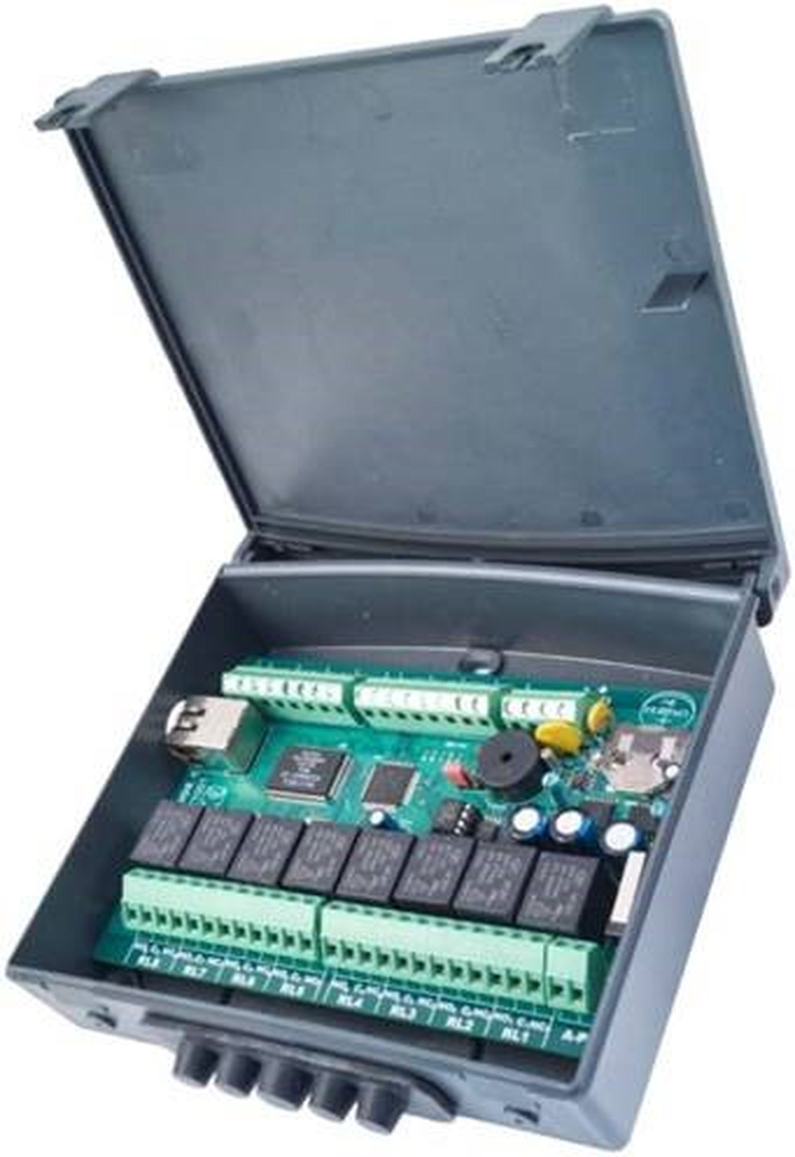 Acie Automatisme - Contrôleur ip pour 2 lecteurs ou portes, sans boîtier, web server intégré