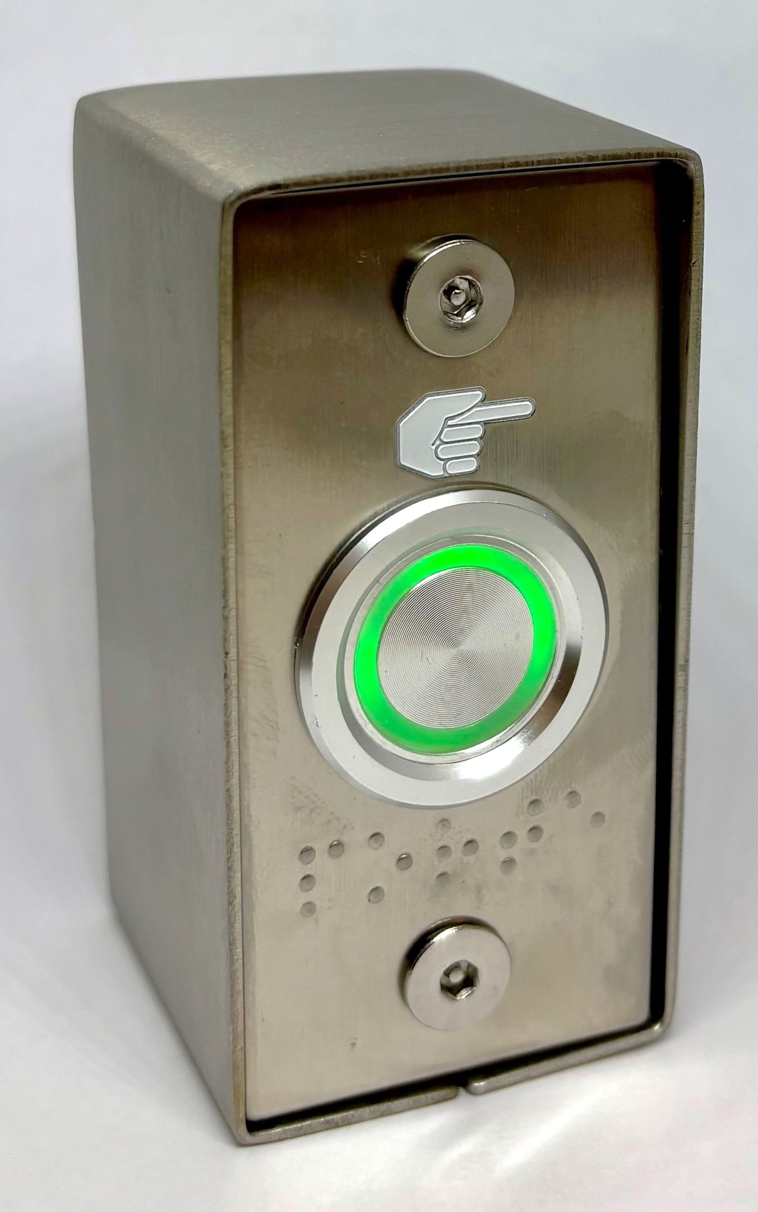 Acie Automatisme - Bouton sensitif no/nf , boîtier inox , avec anneau lumineux, montage applique