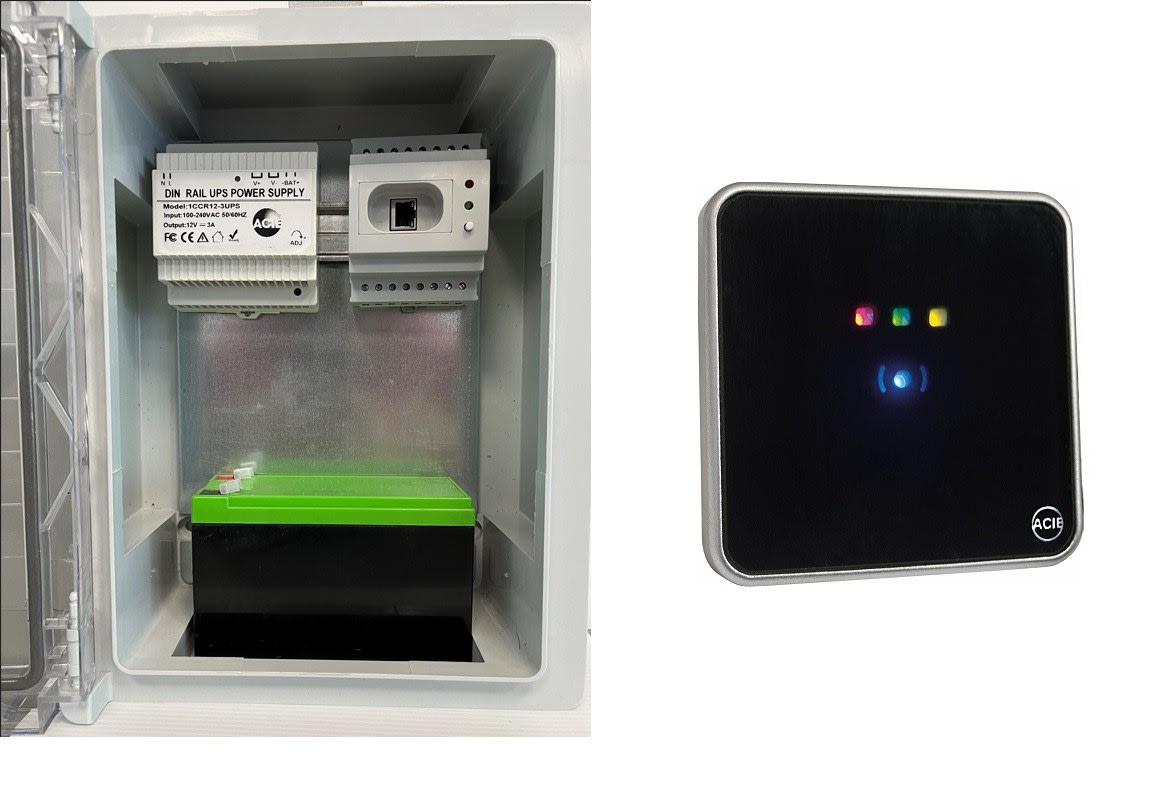 Acie Automatisme - Kit adip rj45 + lecteur de proximité lecenmiwdt + alimentation sous rail