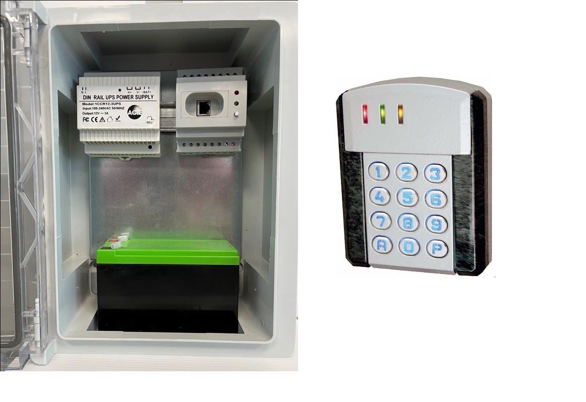 Acie Automatisme - Kit adip rj45 + clavier sunswdt + alimentation  sous rail din