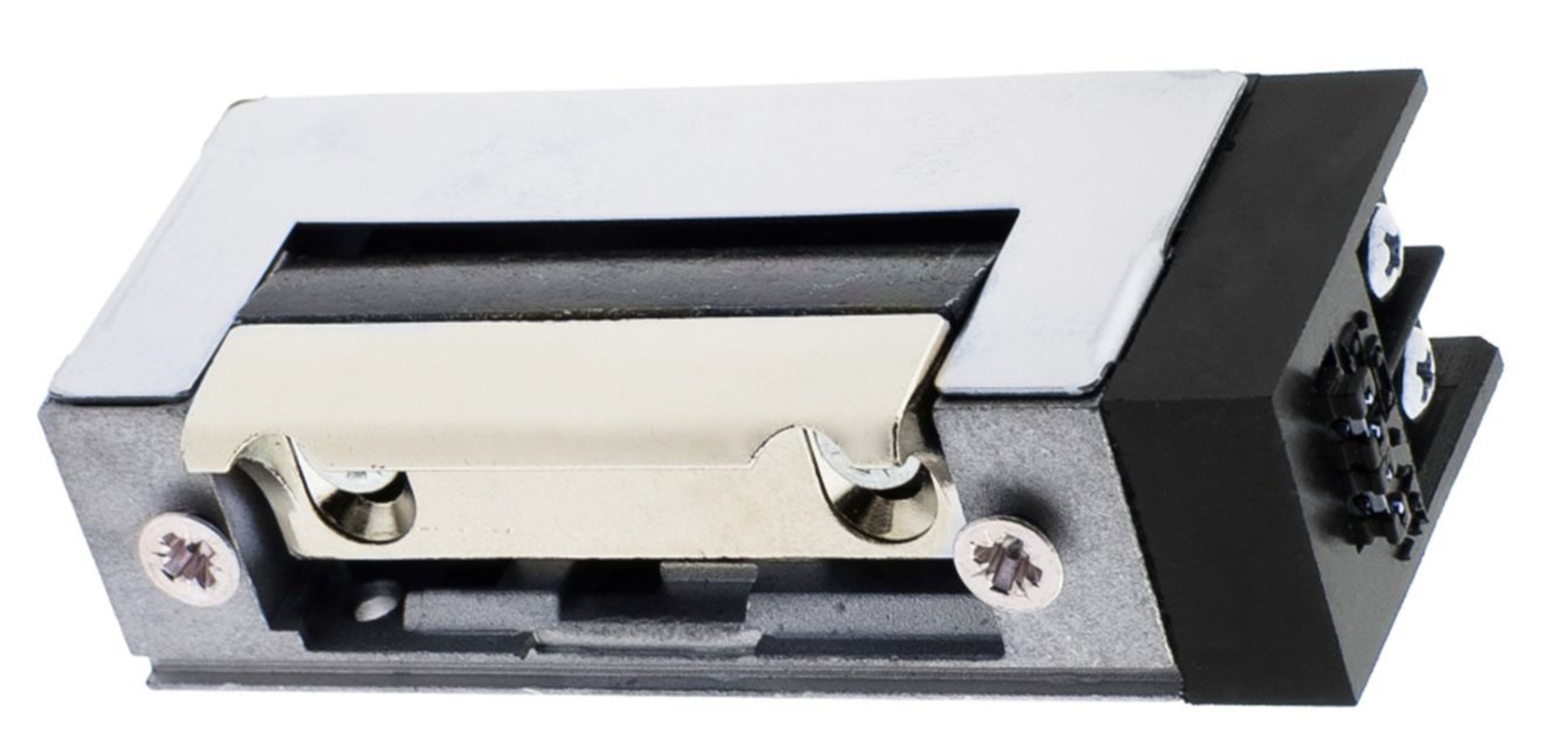 Acie Automatisme - Gâche électrique réversible à rupture 12/24 vdc avec tétière