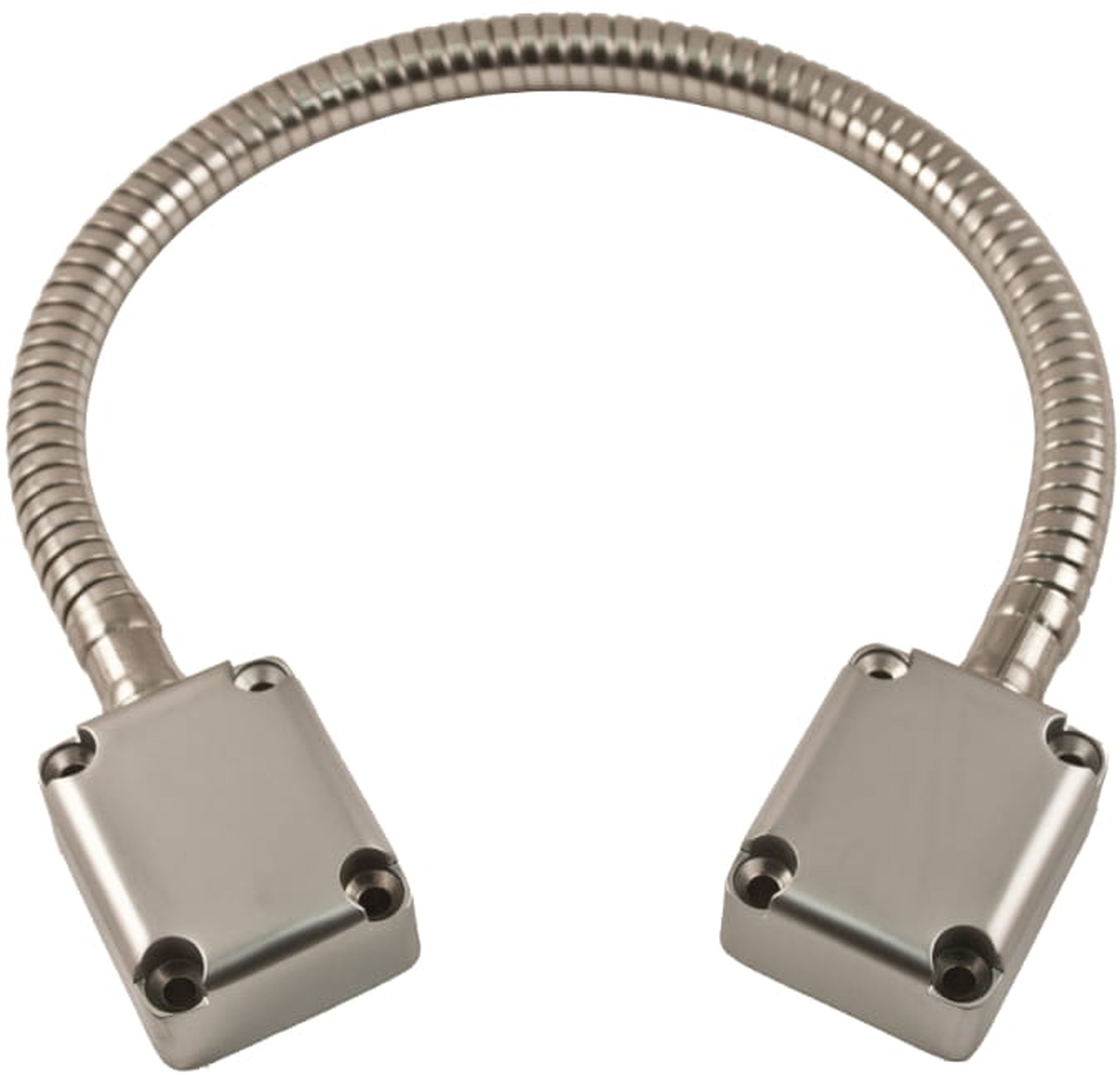 Acie Automatisme - Flexible de porte passe câble 40 cm chromé 13/10 diam. avec élingue