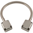 Acie Automatisme - Flexible de porte passe câble 40 cm chromé 13/10 diam. avec élingue