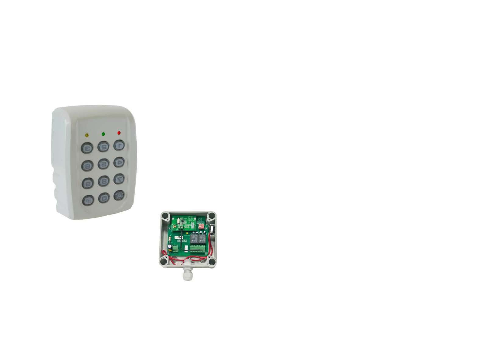 Acie Automatisme - clavier abs talos avec t868 intégré + récepteur rtm8 2 relais